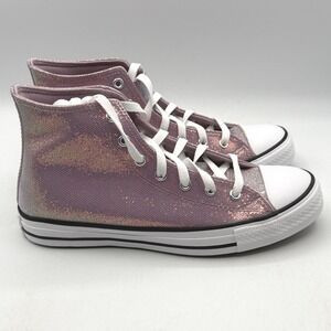 Converse Chuck Taylor All Star Hi Shoes Kids Size 7 Lilac Iridescent A14333C